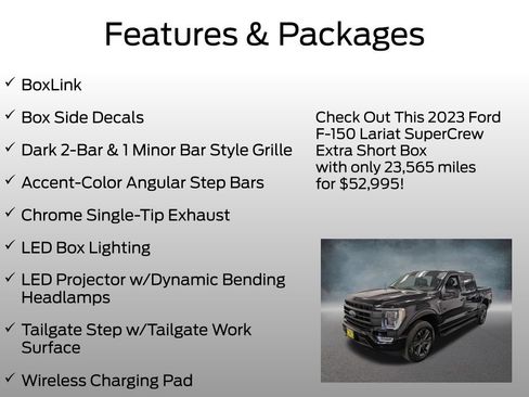Certified 2023 Ford F150 Lariat w/ Equipment Group 502A High AWD/4WD image 13
