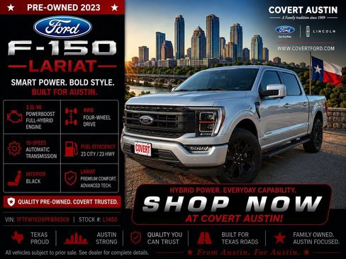 Used 2023 Ford F150 Lariat w/ Equipment Group 502A High AWD/4WD image 1