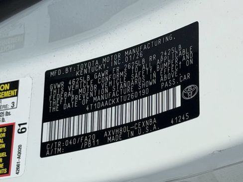 Used 2026 Toyota Camry LE FWD image 10