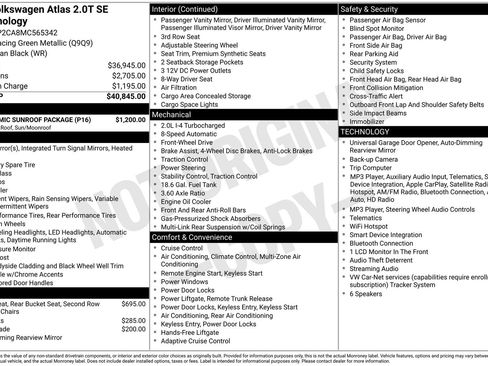 Used 2021 Volkswagen Atlas SE w/ Panoramic Sunroof Package FWD image 1