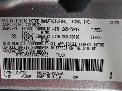 New 2026 Toyota Tundra SR5 image 15