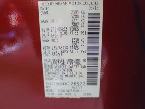 Used 2019 Nissan Murano S image 33