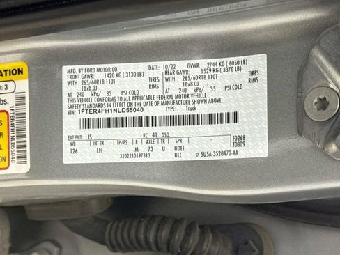 Used 2022 Ford Ranger XLT w/ Equipment Group 302A High AWD/4WD image 30