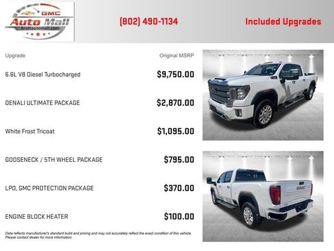 Used 2020 GMC Sierra 3500 Denali w/ Denali Ultimate Package AWD/4WD image 4