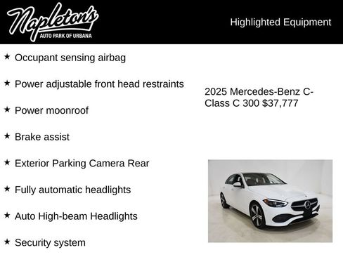Used 2025 Mercedes-Benz C 300 4MATIC Sedan image 16