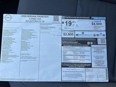 New 2026 Nissan Frontier S image 23