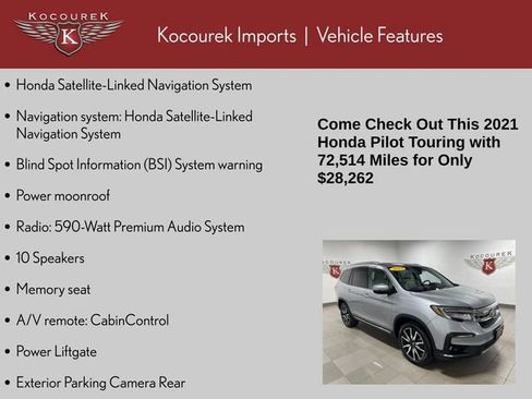 Used 2021 Honda Pilot Touring image 4