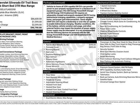 Used 2026 Chevrolet Silverado EV Trail Boss AWD/4WD image 2