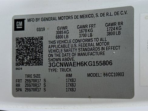 Used 2019 Chevrolet Silverado 1500 W/T image 31