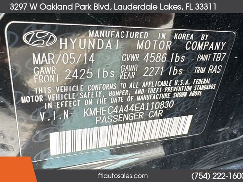 Used 2014 Hyundai Sonata Limited w/ Panoramic Sunroof Package 02 image 63