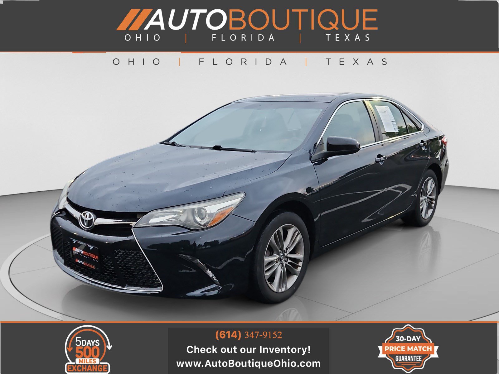 Used 2017 Toyota Camry SE w/ Moonroof Package FWD image 1