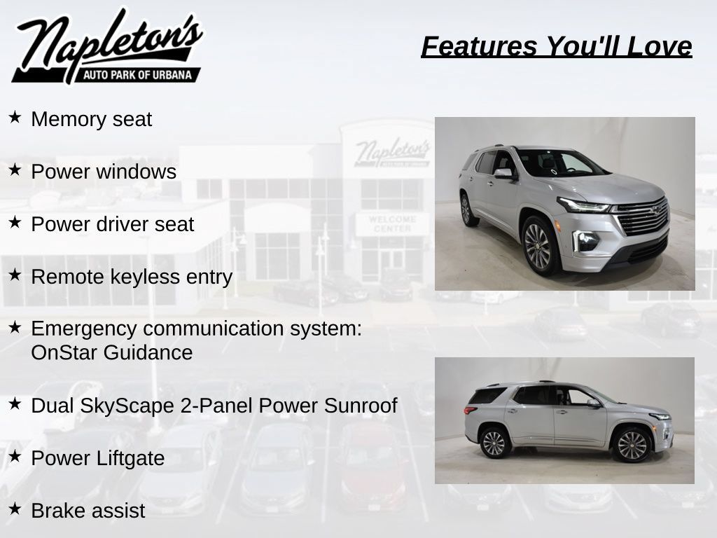 Used 2022 Chevrolet Traverse Premier w/ LPO, Floor Liner Package AWD/4WD image 14