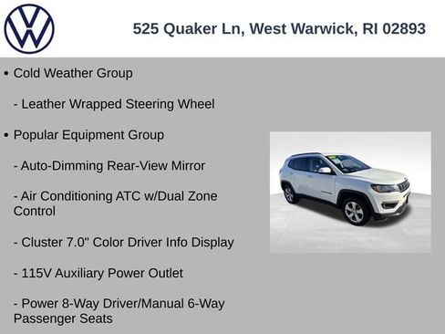 Used 2017 Jeep Compass Latitude w/ Popular Equipment Group image 12