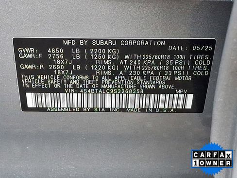 Certified 2025 Subaru Outback Onyx Edition image 51