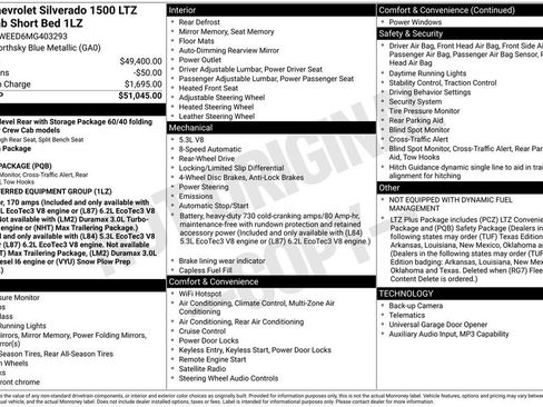 Used 2021 Chevrolet Silverado 1500 LTZ image 9