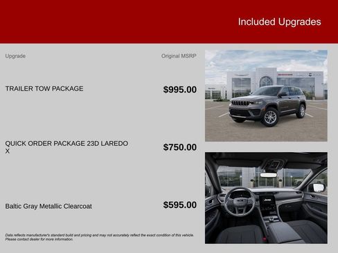New 2025 Jeep Grand Cherokee Laredo X w/ Trailer Tow Package image 7
