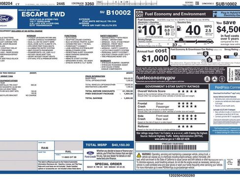 New 2025 Ford Escape SE FWD image 2
