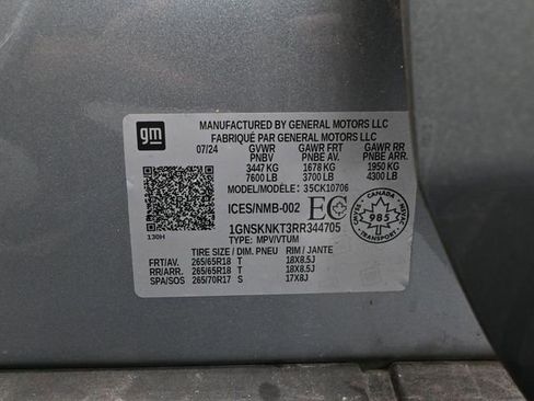 Used 2024 Chevrolet Tahoe LT w/ Luxury Package image 61