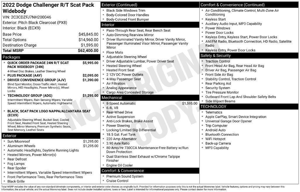 Used 2022 Dodge Challenger R/T Scat Pack RWD image 13
