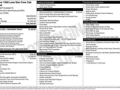 Used 2020 RAM 1500 Lone Star RWD image 17