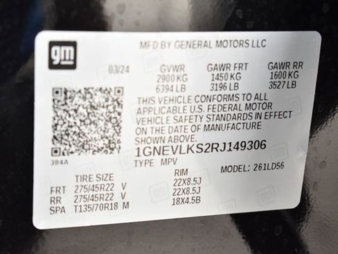 Used 2024 Chevrolet Traverse RS w/ LPO, Floor Liner Package AWD/4WD image 37