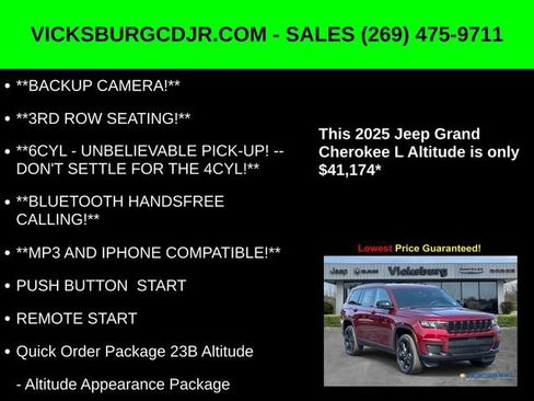 New 2025 Jeep Grand Cherokee L Altitude image 5