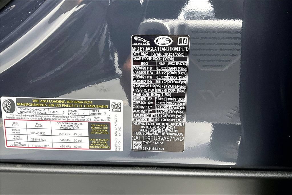 New 2027 Land Rover Range Rover Sport SE AWD/4WD image 8