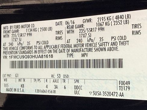 Used 2017 Ford Escape SE AWD/4WD image 41
