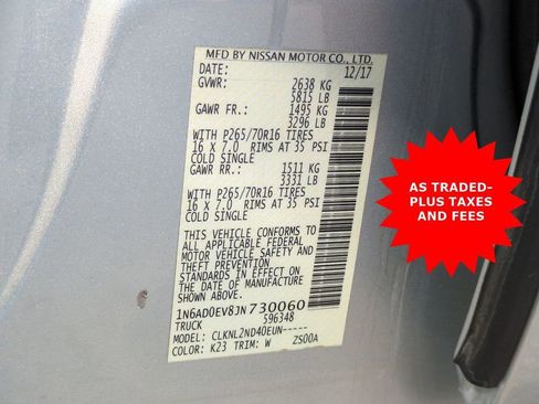 Used 2018 Nissan Frontier SV image 28