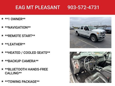 Used 2014 Ford F250 Lariat w/ Lariat Interior Package image 4