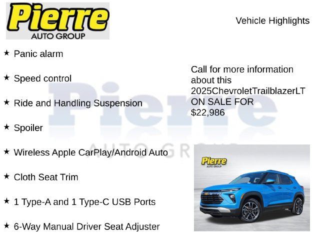 Used 2025 Chevrolet TrailBlazer LT AWD/4WD image 22