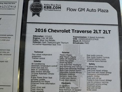 Used 2016 Chevrolet Traverse LT image 35