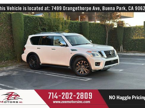 Used 2017 Nissan Armada Platinum w/ Captain Seat Package image 1