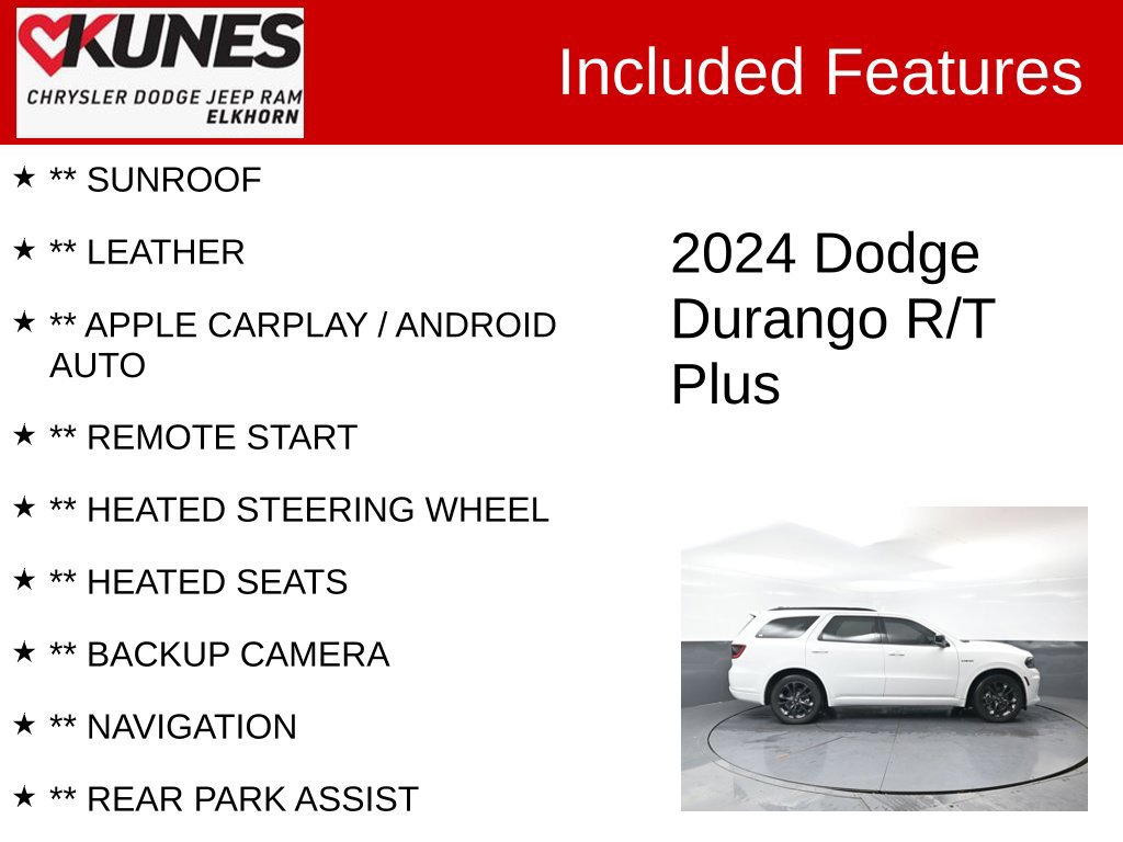 Used 2024 Dodge Durango R/T AWD/4WD image 2