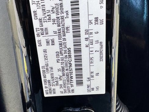 Used 2022 Ford F150 XLT w/ Equipment Group 302A High AWD/4WD image 47