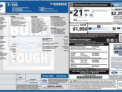 Used 2021 Ford F150 XL w/ Trailer Tow Package AWD/4WD image 4