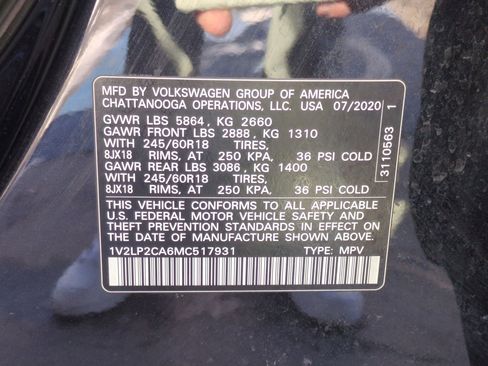 Used 2021 Volkswagen Atlas SE image 35