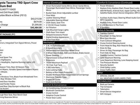 New 2026 Toyota Tacoma TRD Sport image 6