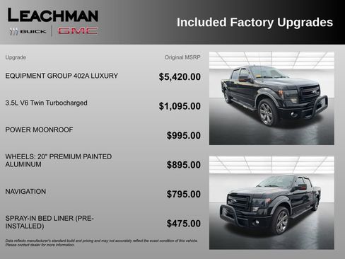 Used 2014 Ford F150 FX4 w/ Equipment Group 402A Luxury AWD/4WD image 10