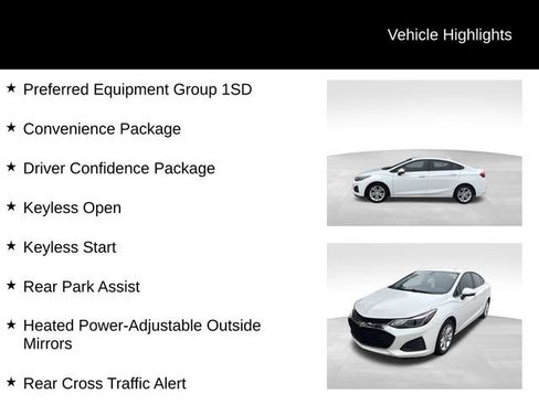 Used 2019 Chevrolet Cruze LT w/ Convenience Package FWD image 3