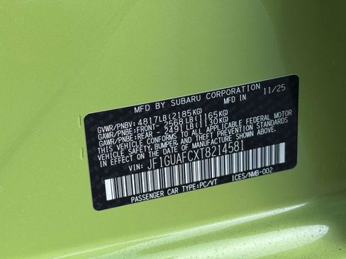 New 2026 Subaru Impreza 2.0i Sport image 18