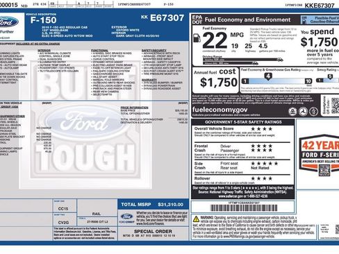 Used 2019 Ford F150 XL w/ XL Power Equipment Group RWD image 17