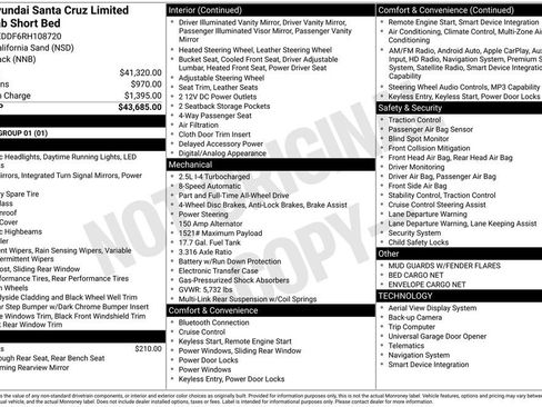 Used 2024 Hyundai Santa Cruz Limited image 7