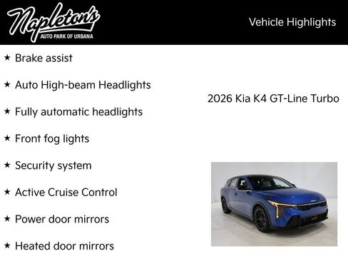 New 2026 Kia K4 GT-Line Turbo FWD image 16