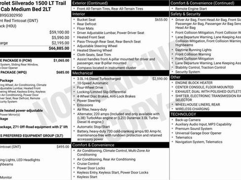 Used 2025 Chevrolet Silverado 1500 LT Trail Boss w/ Convenience Package II image 3