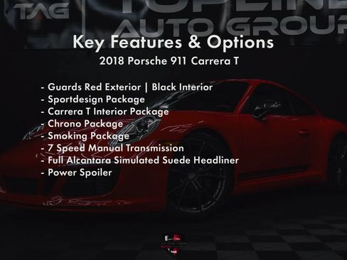 Used 2018 Porsche 911 Carrera T RWD image 2