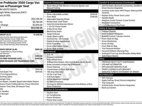 New 2026 RAM ProMaster 3500 w/ Safety Group image 38