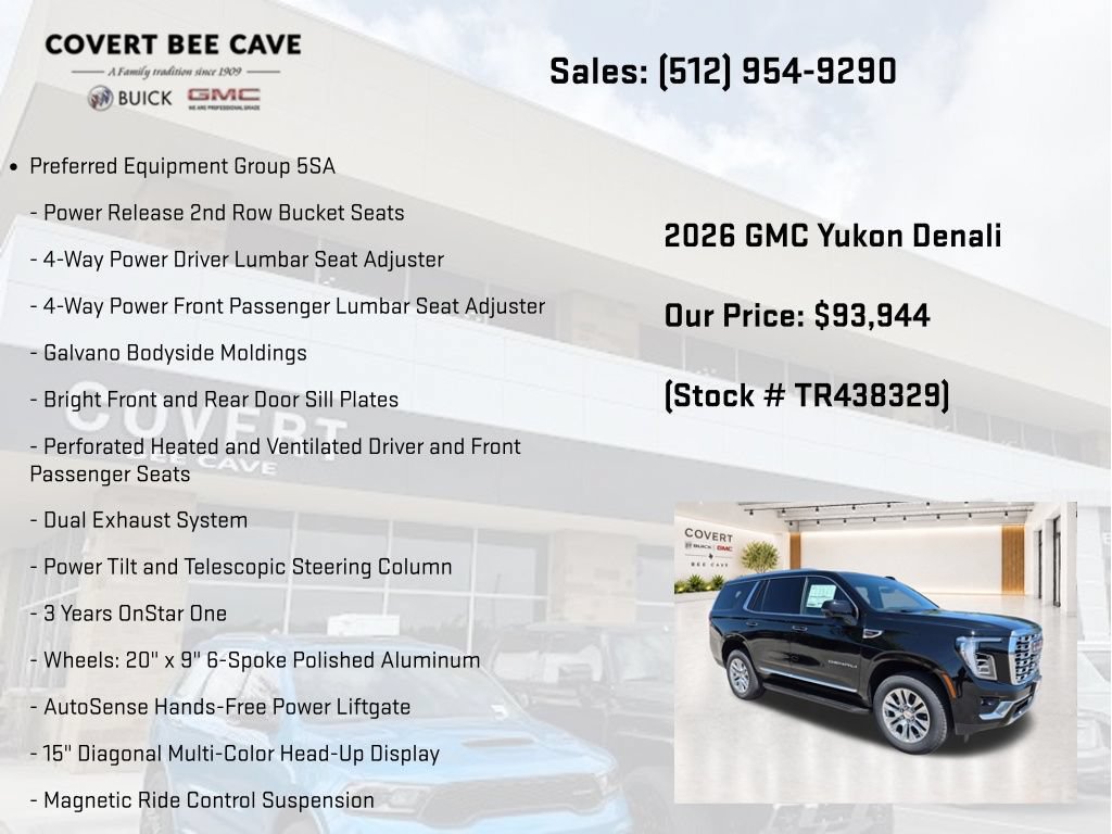New 2026 GMC Yukon Denali w/ Advanced Technology Package AWD/4WD image 7
