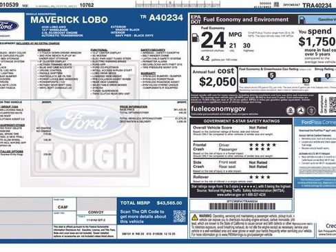 New 2026 Ford Maverick Lobo AWD/4WD image 20