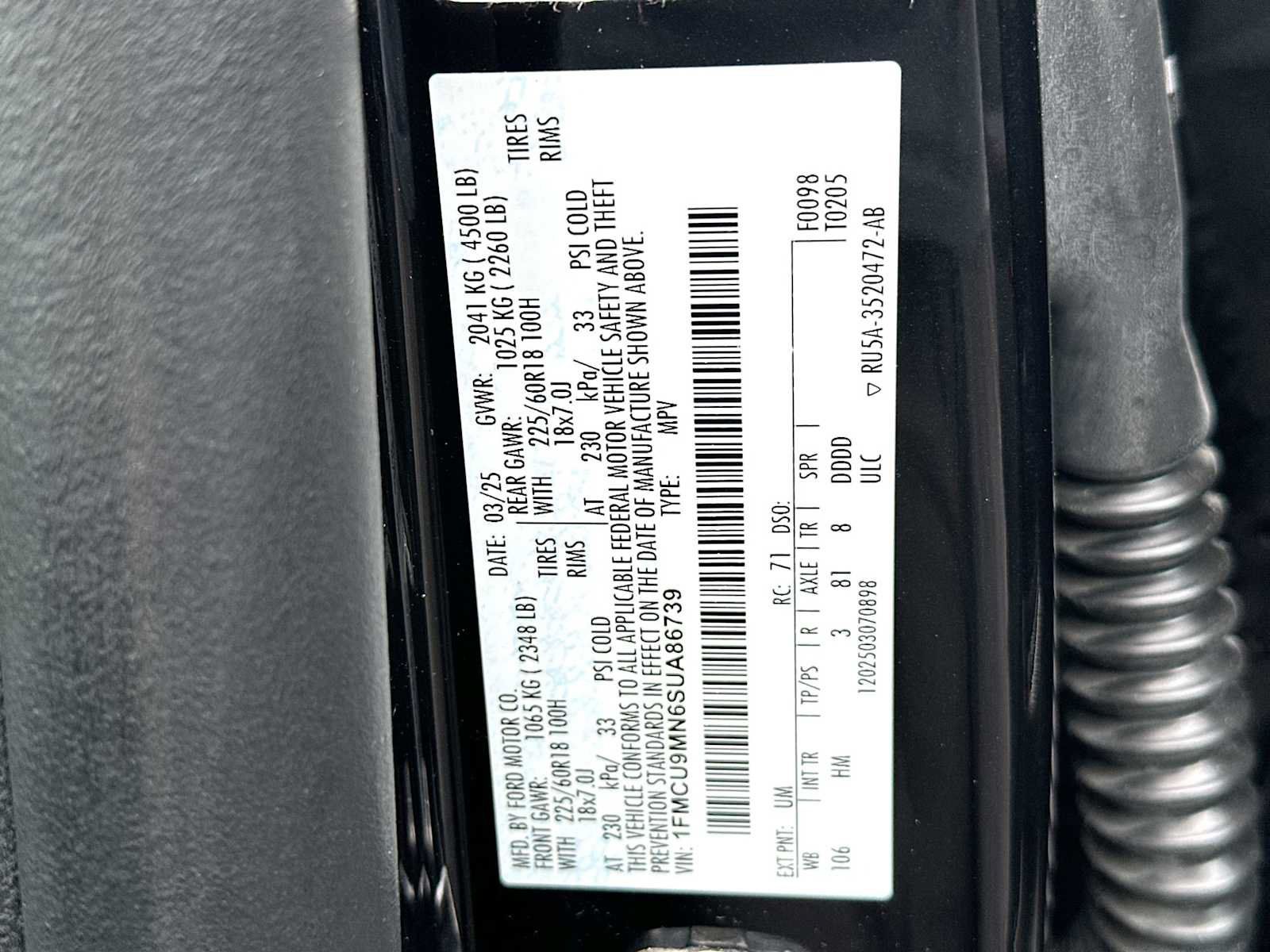 Used 2025 Ford Escape ST-Line AWD/4WD image 22